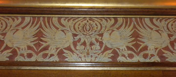 Parlor wall covering at the Glessner House